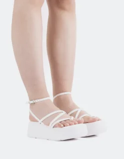 Platform-L'INTERVALLE Miel White Leather