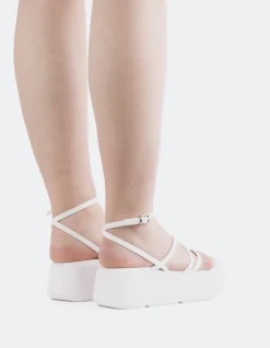 Platform-L'INTERVALLE Miel White Leather