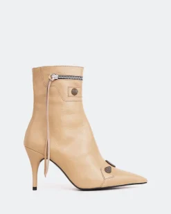 Ankle Boots-L'INTERVALLE Minaj Nude Leather