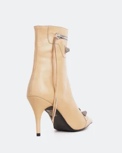 Ankle Boots-L'INTERVALLE Minaj Nude Leather