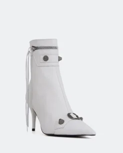 Ankle Boots-L'INTERVALLE Minaj White Leather