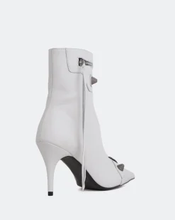 Ankle Boots-L'INTERVALLE Minaj White Leather
