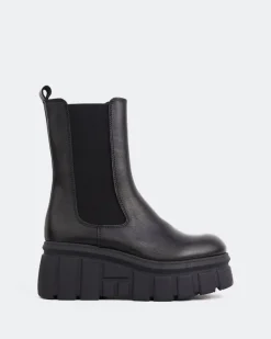 Chelsea|Ankle Boots-L'INTERVALLE Mission Black Leather