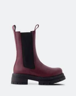 Chelsea|Ankle Boots-L'INTERVALLE Missouri Bordeau Leather