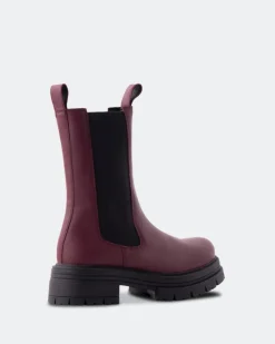 Chelsea|Ankle Boots-L'INTERVALLE Missouri Bordeau Leather