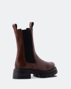 Chelsea|Ankle Boots-L'INTERVALLE Missouri Brown Leather