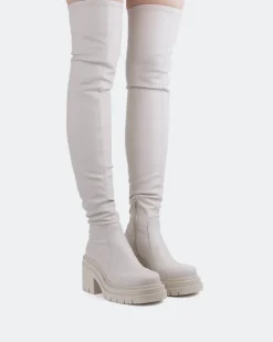 Over-the-knee|Stretch-L'INTERVALLE Mitcham Off White Stretch