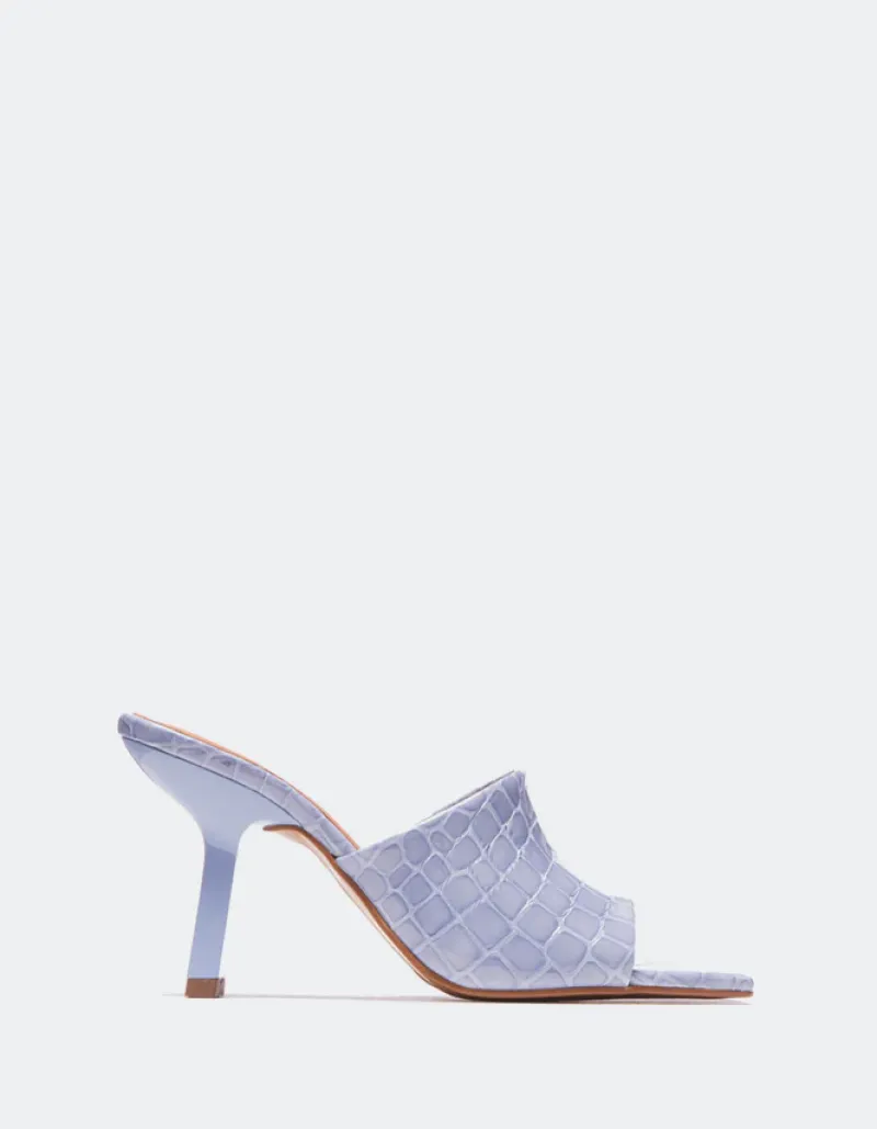 Mules-L'INTERVALLE Mojito Blue Croco