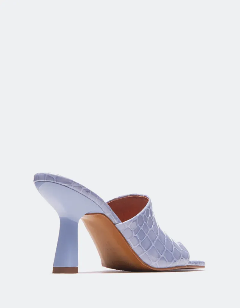 Mules-L'INTERVALLE Mojito Blue Croco