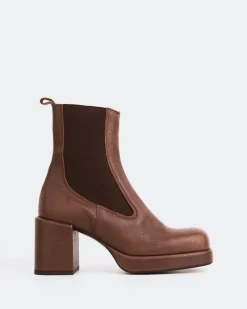 Platform|Chelsea-L'INTERVALLE Montagne Tan Leather