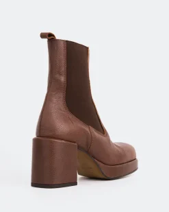 Platform|Chelsea-L'INTERVALLE Montagne Tan Leather