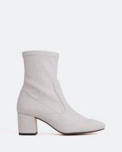 Stretch|Ankle Boots-L'INTERVALLE Montigny Off White Stretch
