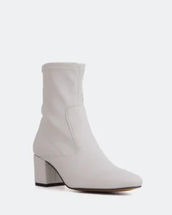 Stretch|Ankle Boots-L'INTERVALLE Montigny Off White Stretch