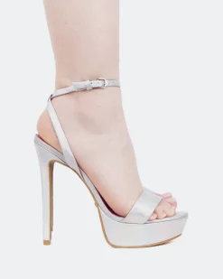 Platform|High Heels-L'INTERVALLE Morena Silver Mirror