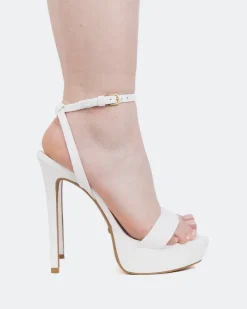 Platform|High Heels-L'INTERVALLE Morena White Leather