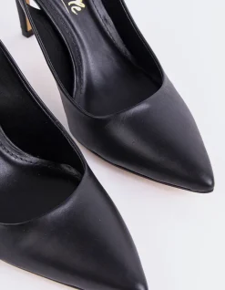 Slingbacks-L'INTERVALLE Morisha Black Leather