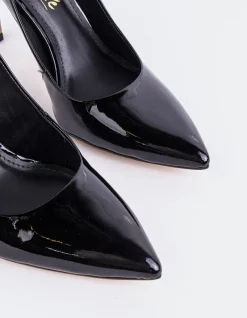 Slingbacks-L'INTERVALLE Morisha Black Patent