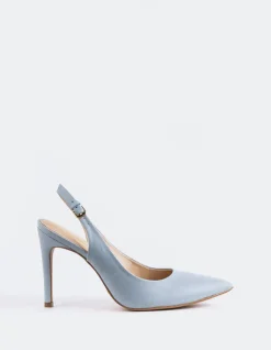 Slingbacks-L'INTERVALLE Morisha Blue Leather