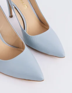 Slingbacks-L'INTERVALLE Morisha Blue Leather