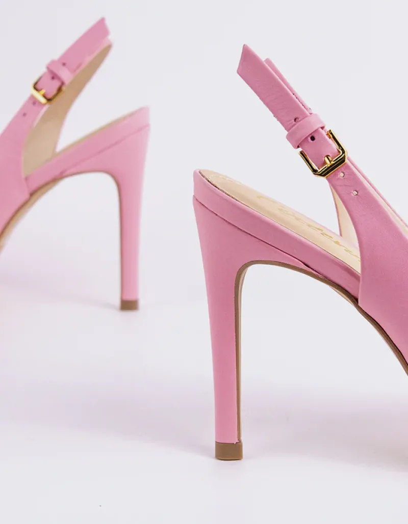 Slingbacks-L'INTERVALLE Morisha Pink Leather