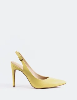 Slingbacks-L'INTERVALLE Morisha Yellow Leather