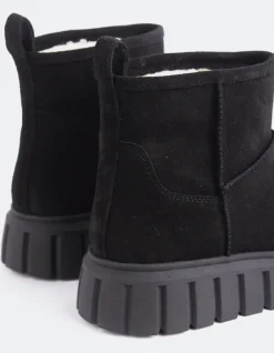 Ankle Boots-L'INTERVALLE Mortara Black Suede