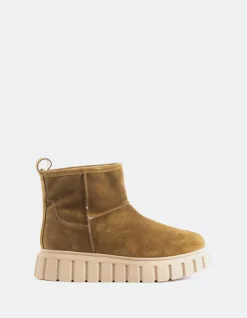 Ankle Boots-L'INTERVALLE Mortara Brown Suede