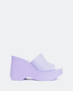 Wedges-L'INTERVALLE Moss Lilac Leather