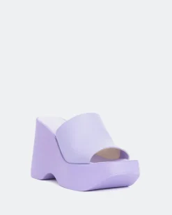 Wedges-L'INTERVALLE Moss Lilac Leather