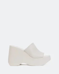Wedges-L'INTERVALLE Moss Off White Leather