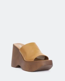 Wedges-L'INTERVALLE Moss Tan Leather