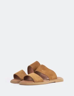 Flats-L'INTERVALLE Mostar Tan Suede