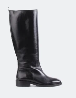 Tall Boots-L'INTERVALLE Moyle Black Leather