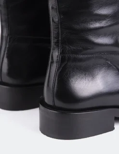 Tall Boots-L'INTERVALLE Moyle Black Leather