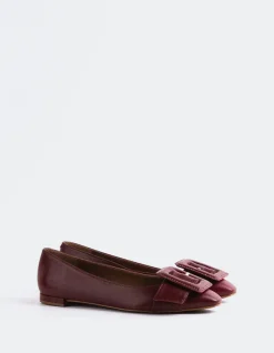 Ballerinas-L'INTERVALLE Mulan Bordeau Leather