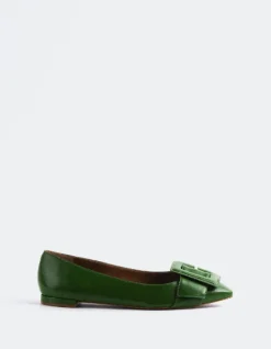 Ballerinas-L'INTERVALLE Mulan Green Leather