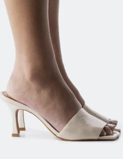 Mid Heels|Mules-L'INTERVALLE Mylos Cream Naplack