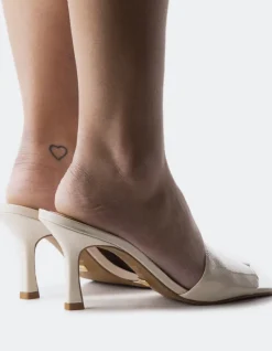 Mid Heels|Mules-L'INTERVALLE Mylos Cream Naplack