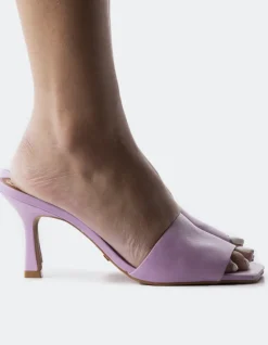 Mid Heels|Mules-L'INTERVALLE Mylos Lilac Leather