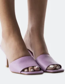 Mid Heels|Mules-L'INTERVALLE Mylos Lilac Leather