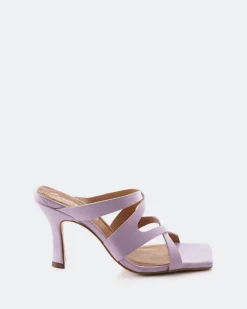 Mules-L'INTERVALLE Myrtos Lilac Leather