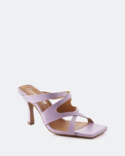 Mules-L'INTERVALLE Myrtos Lilac Leather