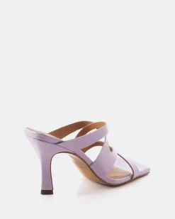 Mules-L'INTERVALLE Myrtos Lilac Leather