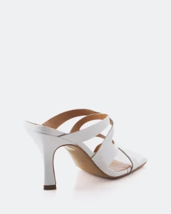 Mules-L'INTERVALLE Myrtos White Leather