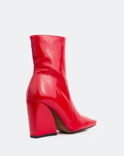 Ankle Boots-L'INTERVALLE Nazaire Red Leather