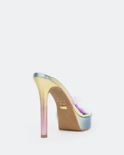 Platform|High Heels-L'INTERVALLE Nene, Multi Clear/Vinyl Multi
