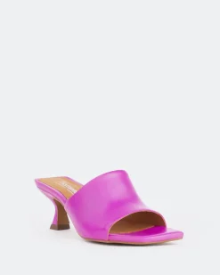 Mid Heels-L'INTERVALLE Neptune Purple Leather/Cuir Violet