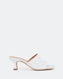 Mid Heels-L'INTERVALLE Neptune White Leather/Cuir Blanc