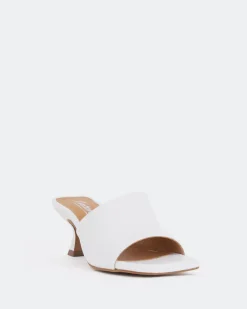 Mid Heels-L'INTERVALLE Neptune White Leather/Cuir Blanc