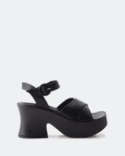 Platform-L'INTERVALLE Nerissa Black Leather